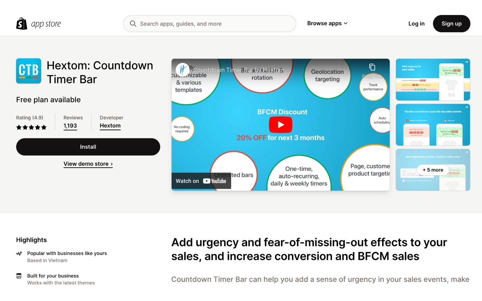 Hextom: Countdown Timer Bar